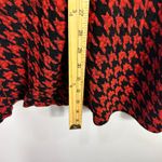 Coldwater Creek  M Red Black Houndstooth Knit Long Jacket Dress Retro Preppy Photo 3