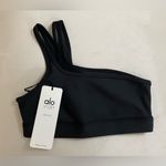 Alo Yoga Alo NWT Airlift Excite One-Shoulder Sports Bra Black Size XS Photo 3