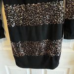 Black Sequin Long Sleeve Mini Dress Party Clubwear Sparkly Glam Size Medium Photo 11