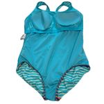 Lands' End  Colorful Striped Tugless Low Leg Soft Cup One Piece Swimsuit Size 20W Photo 4