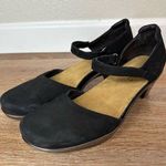 Naot Heel Black Velvet Nubuk Mary Jane Shoes, Size 7 Photo 0
