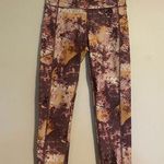 Calvin Klein NWT Newport Java Purple & Orange Performance Leggings size small Photo 0