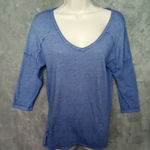 Arizona  Jean Co Blue V-neckline 3/4‎ Sleeve Lightweight Photo 0