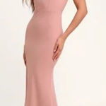 Lulu's Blush Pink Maxi Dress Photo 0