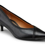 Vionic  Sylvie Pumps Womens 8 Black Arch Support NPA Slip-On Kitten Heels Shoes Photo 0