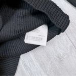 INC  Black Mock Neck Chest Cut Out Ribbed Top XS Photo 6