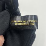 Etienne Aigner Linen Blend & Faux Leather Shoulder Bag Purse Double Handle Photo 12