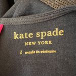 Kate Spade Bow Waist Ponte Dress Black Knee Length Long Sleeve Size Large Photo 8