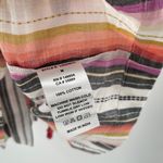 Sage THE LABEL Cardigan Medium Kimono 100% Cotton Stripe Beach Travel Boho NWT Photo 12