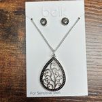 Belk  Silver and Black Jewelry Set Photo 0