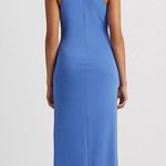 Ralph Lauren Lauren Jersey Halter Gown, Maxi Dress in Blue, Size 18 New w/Tag Photo 2