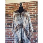 Marc New York  Andrew Marc Poncho Sweater Brown & Tan New Without Tags Photo 1