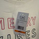 C&C California  White 'Merry Vibes Only' Sweatshirt Photo 2