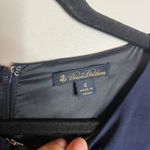 Brooks Brothers  navy blue cap sleeve belted keyhole dress Photo 2