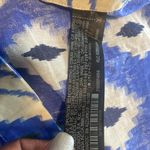 ZARA skirt printed Pareo wrap flounce hem abstract blue brown skirt New size S Photo 7