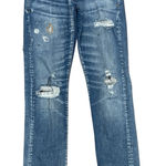 Pilcro  Relaxed Fit Distressed Straight Leg Jeans Photo 0