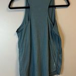 Title Nine  Teal Racerback Tank Top High Scoop Neck Reflective Dots Sz M EUC Photo 2