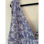 J.Crew NWT  One Piece Blue Dandelion Swirl V Neck Swimsuit Size 24 Photo 2