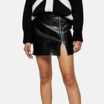 Topshop Leather Croc Mini Skirt Photo 1
