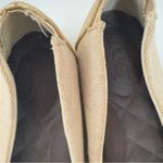 REEF  Tropic Ballet Flats Womens Gold Tan Tweed Linen Slip On Almond Toe Size 9 Photo 5