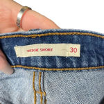 Levi's Wedgie Fit High Rise Denim Shorts Size 30 Photo 7