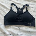 Puma Black Racerback Sports Bra Women’s Size Small Adjustable Strap Activewear Photo 4