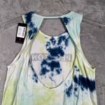 Peloton  Tie Dye Tank Top Womens XS‎ Blue Green Flow Double Twist Back Photo 4