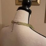 Vintage Yellow / Green Plastic Beaded Costume Necklace Double Strand Photo 4