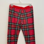 PINK - Victoria's Secret VS  Cozy Sleep Jogger Pants Red Plaid CHRISTMAS Pajamas PJs Photo 9