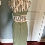SheIn Earth tone dress cross back open sides Photo 3