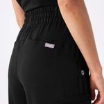 FIGS  Ultra High Rise Shelby Wide Leg Scrub Pants in Black, Size XXS Petite Photo 4