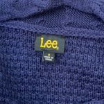 Lee  Dark Purple Scoop Neck Knit Sweater Size S Photo 4