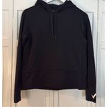 Nike  black ribbed cropped hoodie sweater small Photo 5