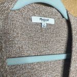 Madewell  Oversized Long Sleeve V-Neck Ribbed Hem Cardigan Sweater Brown Small Photo 2