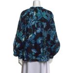 💕BANJANAN💕 Ella Shirt ~ Woden Hedgerow Black Floral Bird Print XS NWOT Photo 3