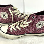 Converse  Women's Chuck Taylor All Star Hi Purple Pink Glitter Sneakers Shoes 8‎ Photo 0