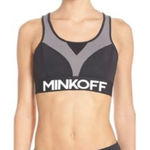 Rebecca Minkoff  Black & Grey Sports Bra Photo 0