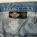 Vintage Rare y2k Harley Davidson Low Rise Jeans Tailbone Embroidery Women’s 10 Blue Photo 6