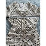 ZARA NWT  Polka Dot Dress Black White Women's XS Coastal Cocktail Beach Grandma Photo 5