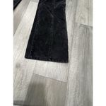 DKNY Womens Jeans Y2K Bootcut Stretch Black Suede Back Slit Size 13 Photo 1