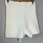 Garage NWT  White Soft Fuzzy Shorts Photo 6