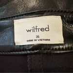 Wilfred Aritzia Melina Vegan Leather Cropped Pants Womens 16 Black High-Waisted Photo 9