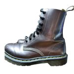 Dr. Martens  13499 Platinum Pewter Metallic 8 Eye Boots Women's US 6 EU 37 #S139-8 Photo 4