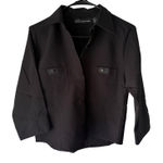 No Boundaries Y2K  Black Button-Up Shirt Juniors Medium 2000s Utility Style‎ Photo 0