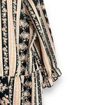 Hailey & Co sz L Womens Long Pink Black Floral Striped Maxi Dress Feminine Boho Size L Photo 3