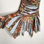 Soprano vintage Y2K  shark bite hem strapless ruched tube top flowy fairy dress Photo 2