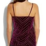 Lucky Brand Jasper Velvet Chevron Cami $85 Strappy Top Herringbone Ruched Rare Photo 3