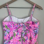 Lilly Pulitzer Lilly Pultizer Shelli Stretch Midi Dress Amethyst Embroidered Pink Size 6 Photo 5