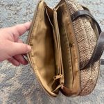 Rosetti  Woven Double Strap Handbag Purse Tan Brown Photo 7