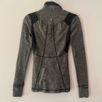 Lululemon Gray Black Quarter Zip Run Your Heart Out Pullover Women's size 2 Photo 6